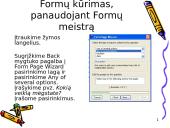 Formų kūrimas su FrontPage 16 puslapis