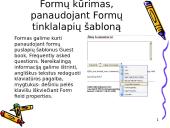 Formų kūrimas su FrontPage 19 puslapis