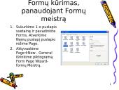 Formų kūrimas su FrontPage 9 puslapis