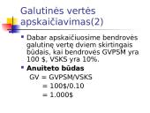Galutinė (tęstinė) bendrovės vertė. Įsigijimų analizė 6 puslapis