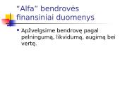 Galutinė (tęstinė) bendrovės vertė. Įsigijimų analizė 9 puslapis