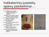 Gamtiniai indikatoriai tirpaluose 8 puslapis