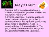 Genetiškai modifikuoti produktai (GMP) ir genų inžinerija 4 puslapis