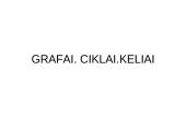 Grafai. Ciklai. Keliai