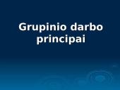 Grupinio darbo principai