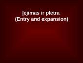 Įėjimas ir plėtra