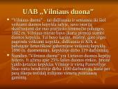 Įmonės pristatymas: UAB "Vilniaus duona"