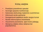 Įmonės vidinė ir išorinė komunikacija: UAB "Knituva". Krizė įmonėje 12 puslapis