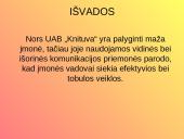 Įmonės vidinė ir išorinė komunikacija: UAB "Knituva". Krizė įmonėje 14 puslapis