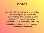 Įmonės vidinė ir išorinė komunikacija: UAB "Knituva". Krizė įmonėje 15 puslapis