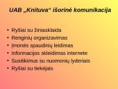 Įmonės vidinė ir išorinė komunikacija: UAB "Knituva". Krizė įmonėje 9 puslapis