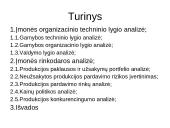 Įmonių organizacinio techninio lygio ir rinkodaros analizė 2 puslapis
