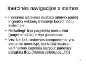 Inercinės sistemos 11 puslapis