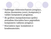Informacijos įvesties įrenginiai: pelė ir klaviatūra 13 puslapis
