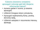 Informacijos laisvės ribojimas 6 puslapis