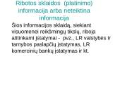 Informacijos laisvės ribojimas 9 puslapis