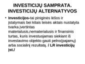 Investicijų samprata bei jų valdymas 2 puslapis