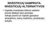 Investicijų samprata bei jų valdymas 3 puslapis