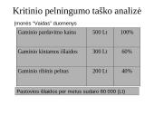 Išlaidų standartai (normatyvai) ir nukrypimų analizė 8 puslapis