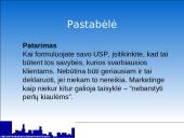 Išskirtinis pardavimo pasiūlymas (Unique Selling Proposition) 9 puslapis