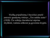 Jurgio Savickio biografija, kūrybos bruožai bei žymiausi kūriniai 13 puslapis