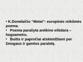 K. Donelaičio gyvenimas ir kūrinys "Metai"  3 puslapis