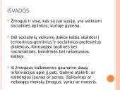 Kalba ir socialiniai veiksniai 20 puslapis