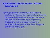 Kiekybinio sociologinio tyrimo programa 4 puslapis