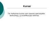 Kursų ir mokymų organizavimas 2 puslapis