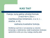 Kvadratinė funkcija 2 puslapis