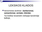 Leksikos klaidos lietuvių kalboje 4 puslapis