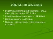 Lietuvos darbo rinka. 2007 m. I-III ketvirčiai