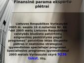 Lietuvos eksporto plėtra ir tendencijos 13 puslapis