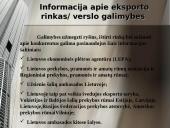 Lietuvos eksporto plėtra ir tendencijos 14 puslapis