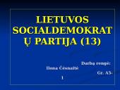 Lietuvos socialdemokratų partijos rinkiminė kampanija