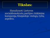 Lietuvos socialdemokratų partijos rinkiminė kampanija 2 puslapis