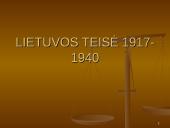 Lietuvos teisė 1917 - 1940 metais