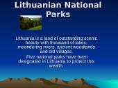 Lithuanian National Parks