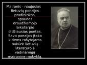 Maironio biografija, kūrybos bruožai, kūriniai  3 puslapis