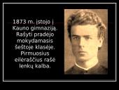 Maironio biografija, kūrybos bruožai, kūriniai  7 puslapis