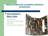 Maisto produktų reklamos priemonės ir jų panaudojimo efektyvumas 11 puslapis