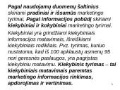 Marketingo informacija ir jos svarba 15 puslapis