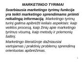 Marketingo informacija ir jos svarba 7 puslapis