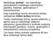 Marketingo informacija ir jos svarba 8 puslapis