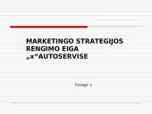 Marketingo strategijos rengimo eiga autoservise