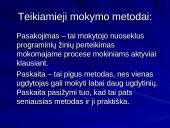 Šiuolaikinio ugdymo mokymo metodai 11 puslapis