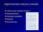 Šiuolaikinio ugdymo mokymo metodai 18 puslapis