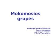 Mokomosios grupės