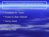 Mokslinio valdymo teorijos raida ir reikšmė 5 puslapis