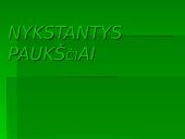 Nykstantys paukščiai